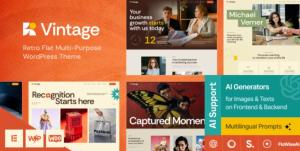 Vintage - Retro Flat Multi-Purpose WordPress Theme